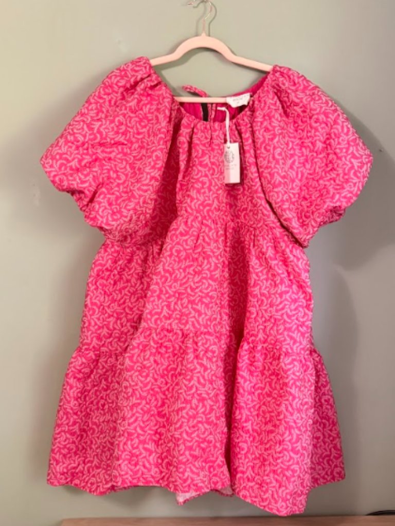 Plus Hyacinth House Tuckernuck Belinda Mini Dress Fuchsia Pink Textured Nwt -2xl